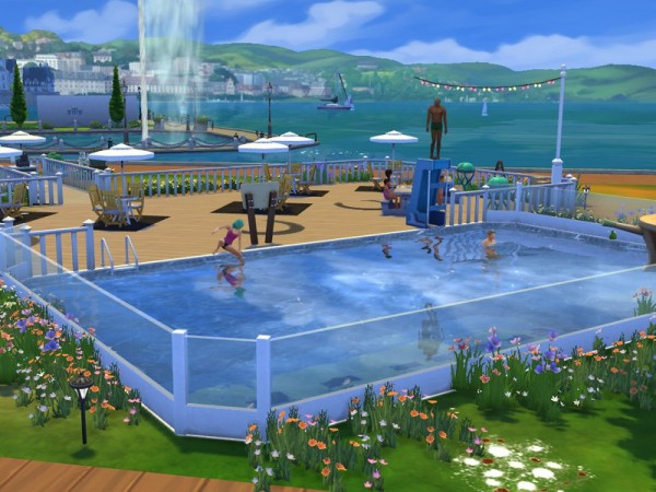  The Sims Resource: Butterfly Swim Park by LaReineDubois