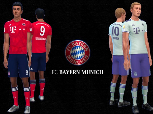  The Sims Resource: FC Bayern Munich Kit by RJG811