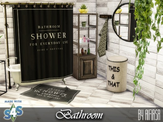  Aifirsa Sims: Bathroom furniture and decor