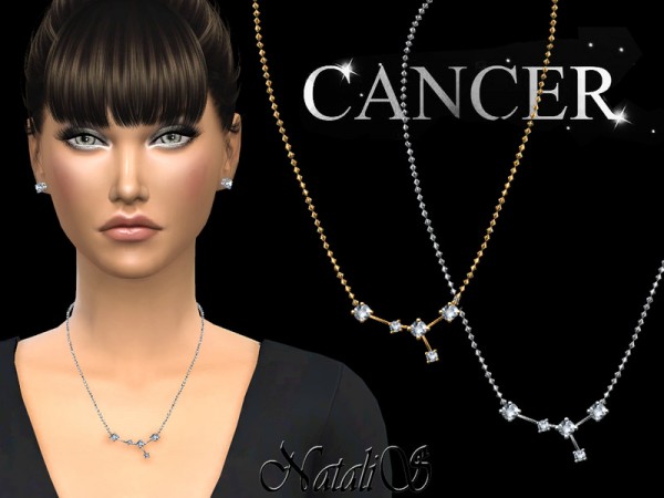  The Sims Resource: Cancer zodiac necklace by NataliS