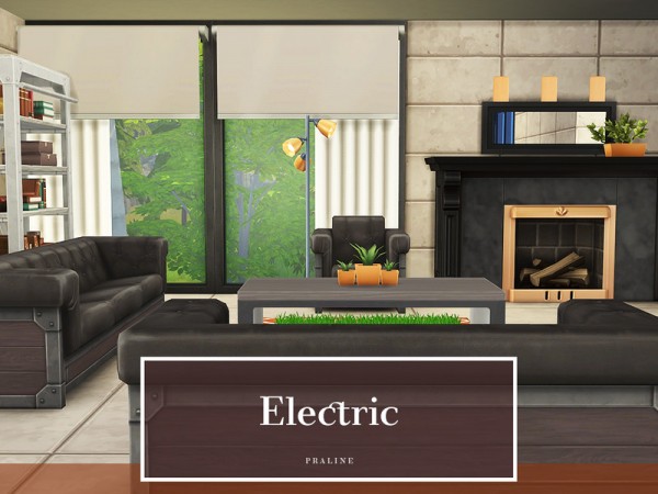  The Sims Resource: Electric House by Pralinesims