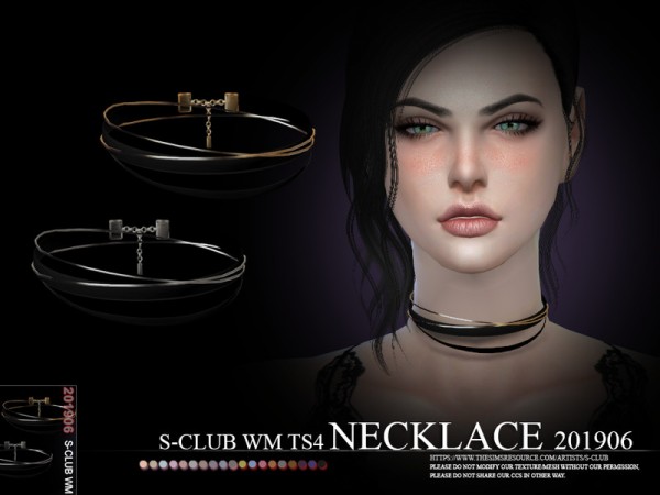  The Sims Resource: Necklace 201906 by S Club
