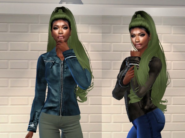  The Sims Resource: Zero Hero Leather Jacket by Teenageeaglerunner