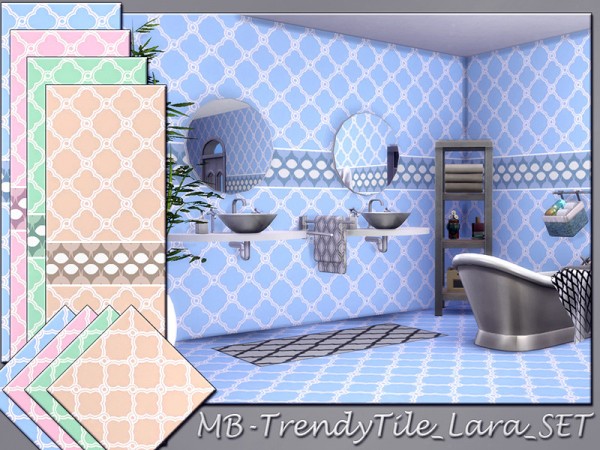  The Sims Resource: Trendy Tile Lara set by matomibotaki
