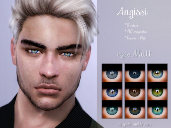  The Sims Resource: Eyes Matt by ANGISSI