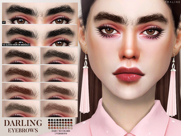  The Sims Resource: Darling Eyebrows N140  by Pralinesims