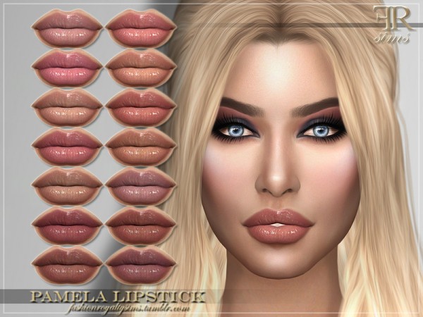  The Sims Resource: Pamela Lipstick by FashionRoyaltySims