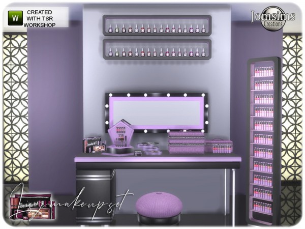 The Sims Resource: Lisy decor make up set by jomsims