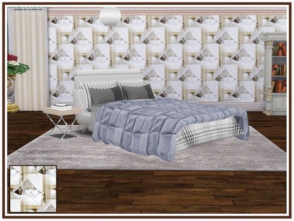 The Sims Resource: Bedroom Walls by marcorse • Sims 4 Downloads