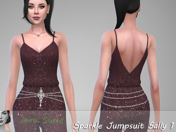  The Sims Resource: Sparkle Jumpsuit Sally 1 by Jaru Sims