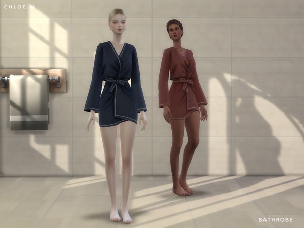  The Sims Resource: Bathrobe by ChloeMMM