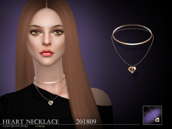  The Sims Resource: Necklace F 201809 by S Club