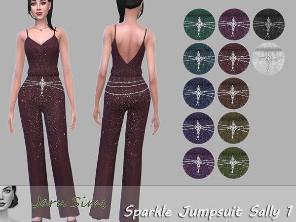  The Sims Resource: Sparkle Jumpsuit Sally 1 by Jaru Sims