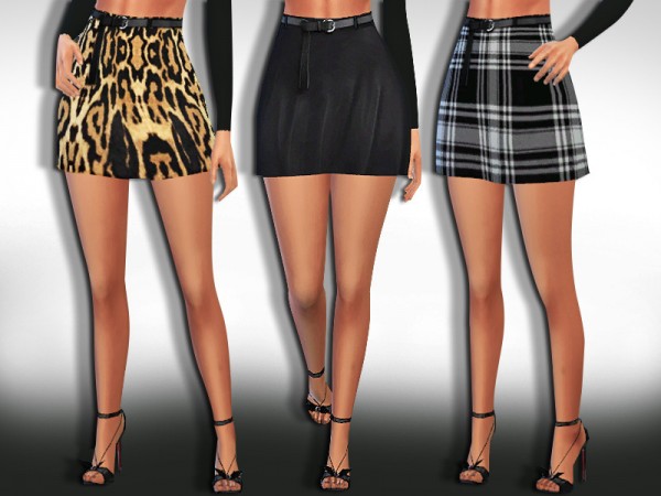  The Sims Resource: Pattern Skirts with Belt by Saliwa