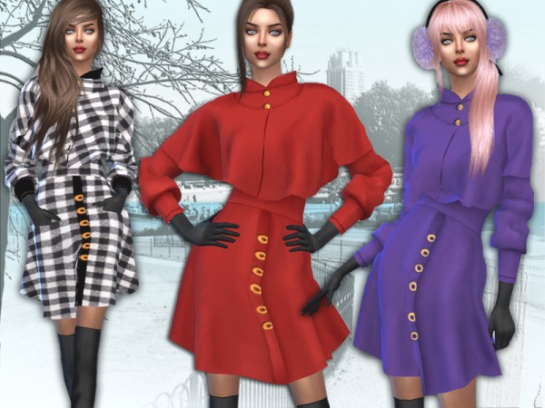  The Sims Resource: Coat with caped by Sims House