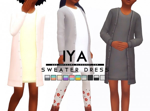  Onyx Sims: Iya Sweater Dress