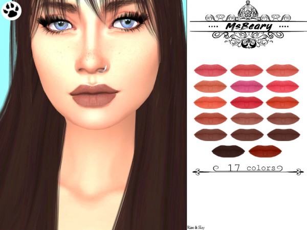  The Sims Resource: Subtle Lips by MsBeary