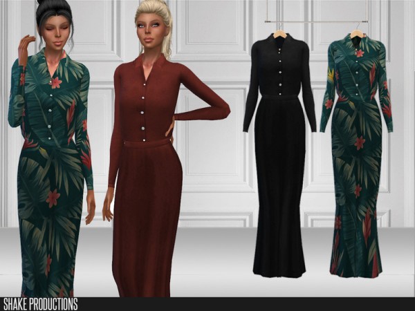  The Sims Resource: 225   Long Dress by ShakeProductions