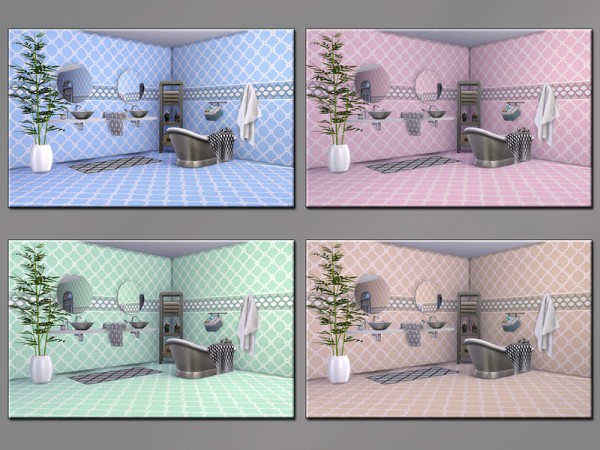  The Sims Resource: Trendy Tile Lara set by matomibotaki
