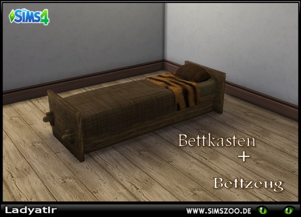  Blackys Sims 4 Zoo: Bed box Single by ladyatir