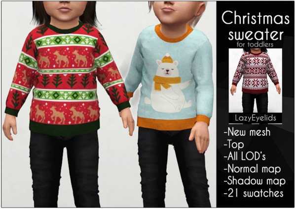  Lazyeyelids: Christmas sweater for toddlers
