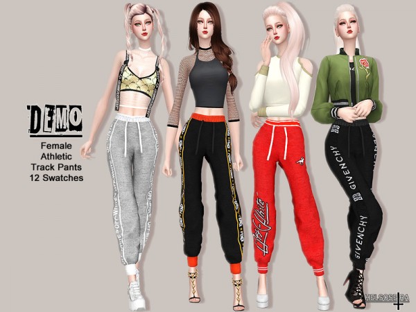  The Sims Resource: DEMO   Track pants by Helsoseira