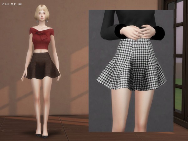  The Sims Resource: Mini skirt 02 by ChloeMMM