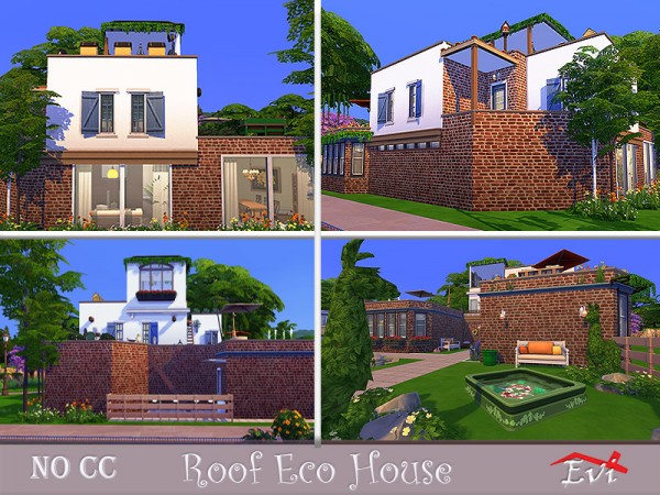  The Sims Resource: Roof Eco house by evi