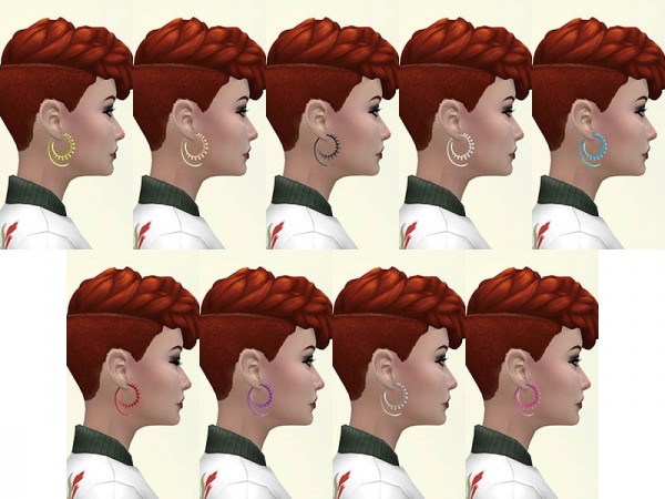  Sims Artists: Leonne earrings