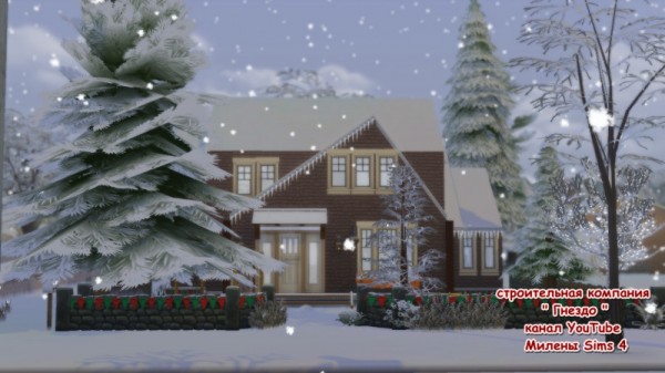  Sims 3 by Mulena: House Winter Snow