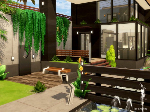  The Sims Resource: Modern Black House by Lhonna