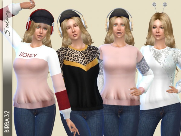  The Sims Resource: Sweatshirt Chic by Birba32