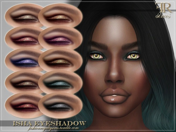  The Sims Resource: Isha Eyeshadow by FashionRoyaltySims