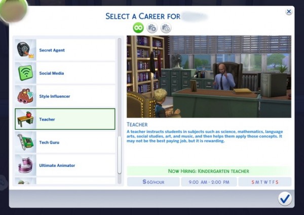  Mod The Sims: Teacher Career by ellenplop