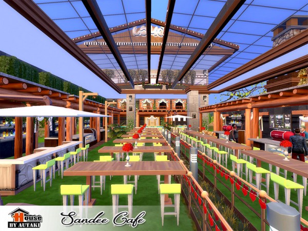 The Sims Resource: Sandee Cafe by autaki • Sims 4 Downloads