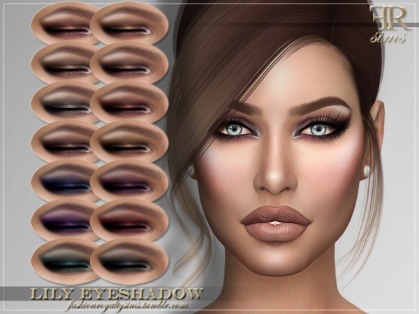  The Sims Resource: Lily Eyeshadow by FashionRoyaltySims