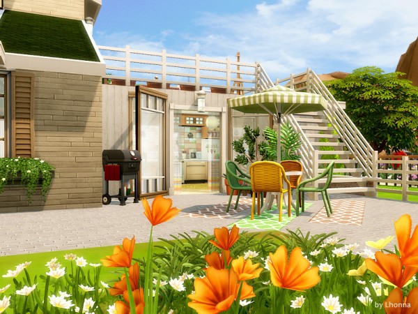  The Sims Resource: Calm Green House by Lhonna