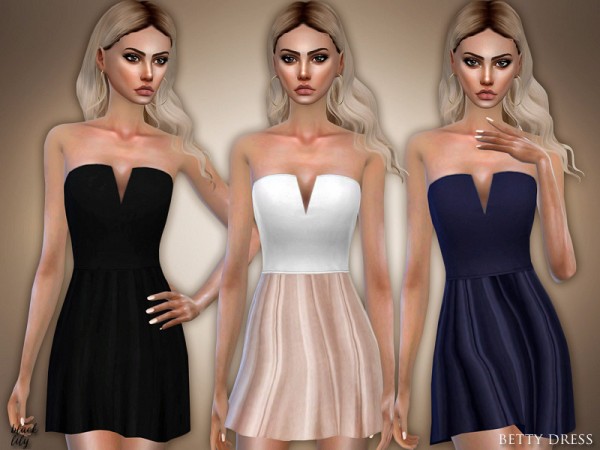  The Sims Resource: Betty Dress by Black Lily