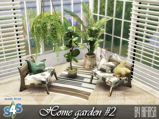  Aifirsa Sims: Indoor plants and furniture