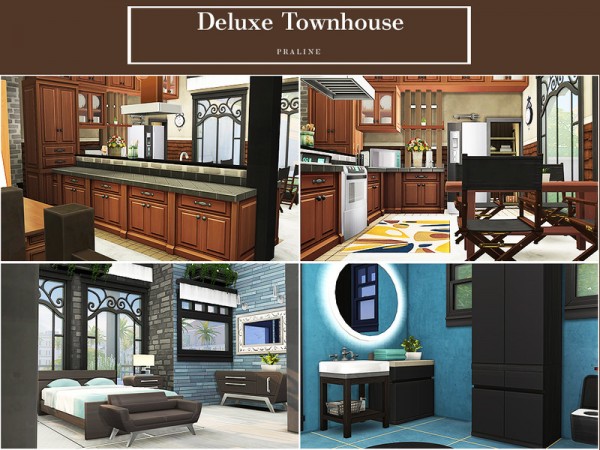  The Sims Resource: Deluxe Townhouse by Pralinesims