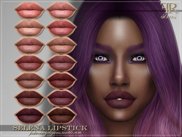  The Sims Resource: Selena Lipstick by FashionRoyaltySims