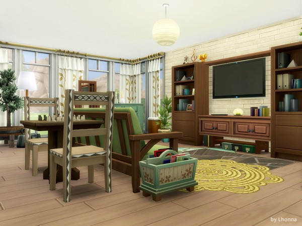  The Sims Resource: Calm Green House by Lhonna
