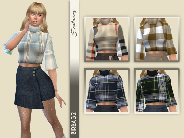  The Sims Resource: Short sweater by Birba32