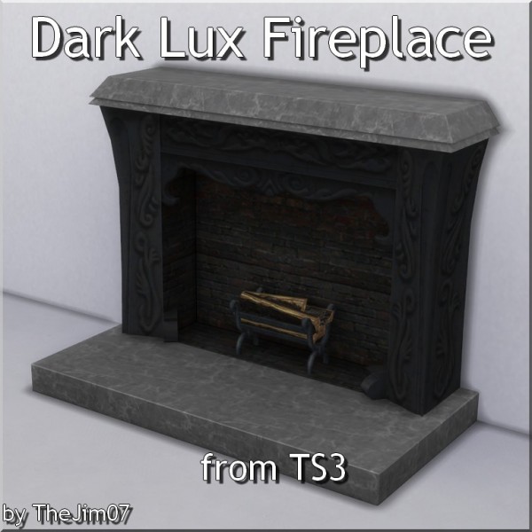  Mod The Sims: Dark Lux Fireplace converted by TheJim07