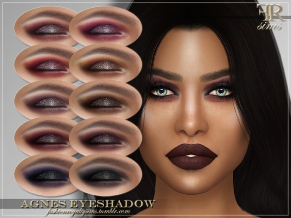  The Sims Resource: Agnes Eyeshadow by FashionRoyaltySims