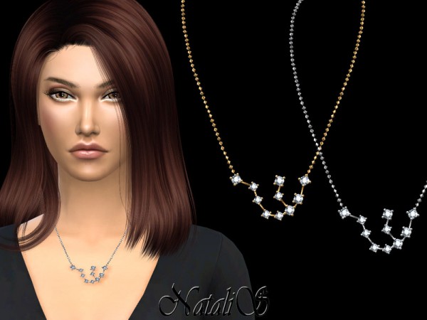  The Sims Resource: Aquarius zodiac necklace by NataliS
