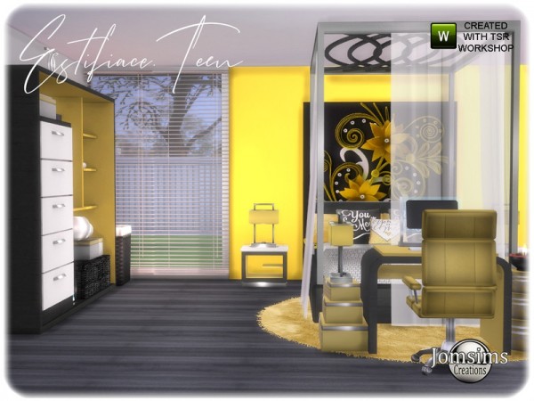  The Sims Resource: Estifiace TEEN bedroom by jomsims