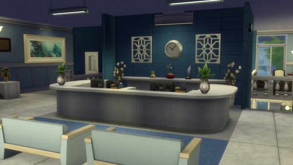  Mod The Sims: New Willow Creek Hospital (NO CC) by Mondrosen