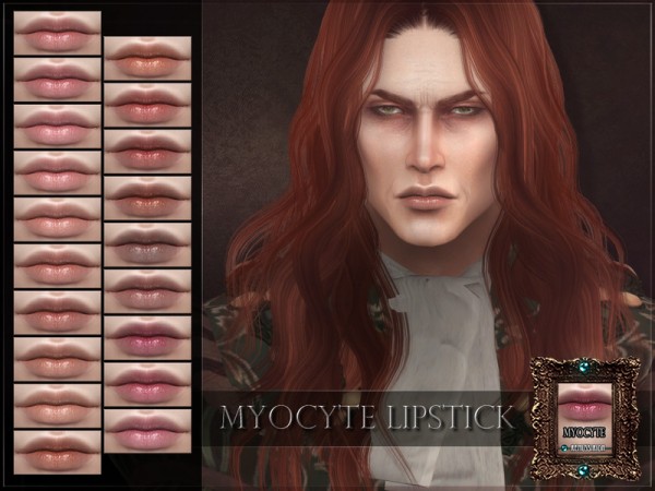  The Sims Resource: Myocyte Lipstick by RemusSirion