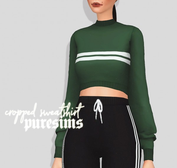 Pure Sims: Cropped sweatshirt